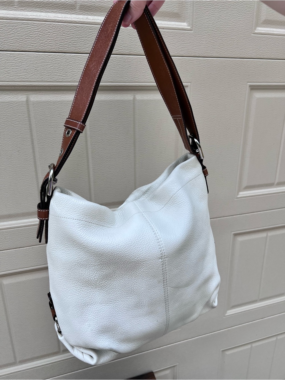 Vintage COACH SoHo White Pebbled Shoulder Bag - Picture 8 of 16
